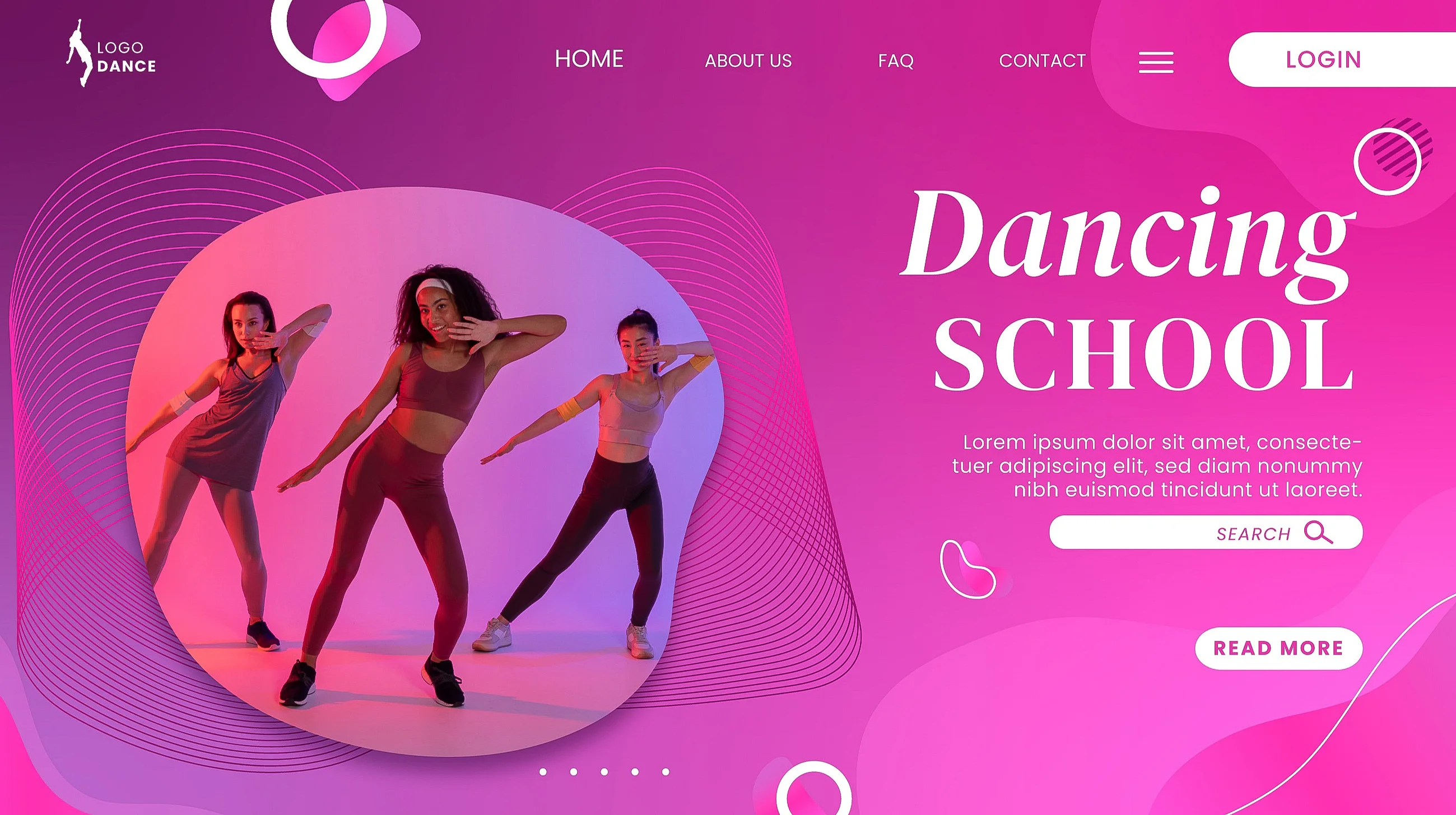 dance acadmy web design by codespiro with membership booking option